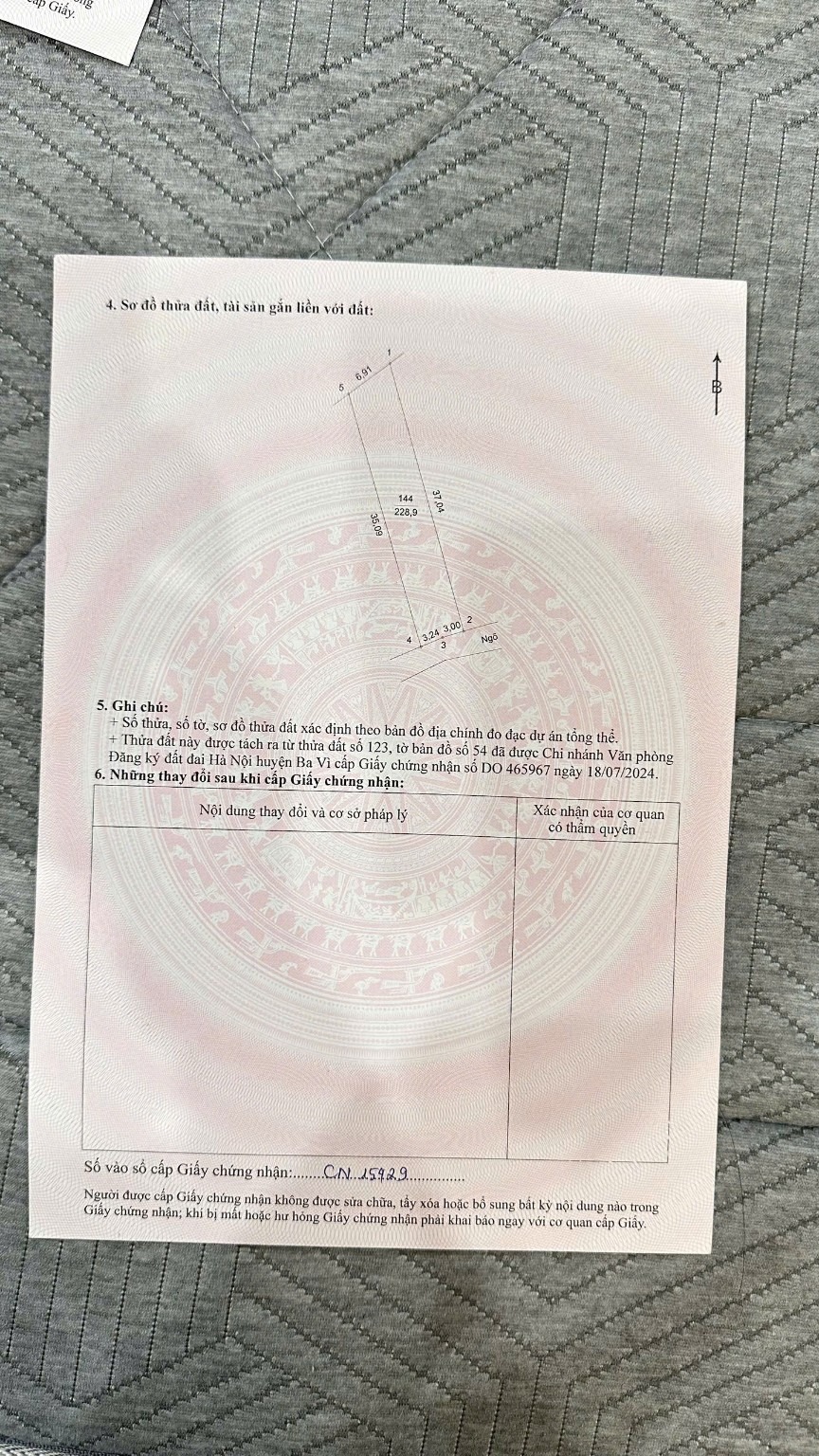 Sơ đồ thửa 144