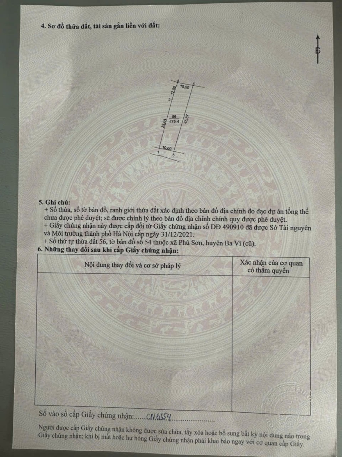BV32 — Sơ đồ thửa 56